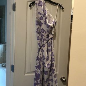 New York & Company Eva Mendes collection Bend New off one shoulder dress